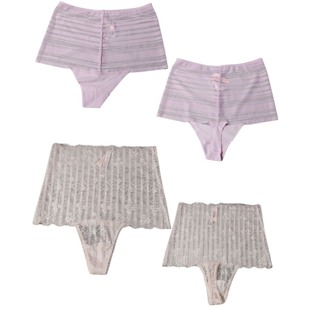 Victoria's Secret 2 Pack‎ Lace Thong Panties Size S High Waist NWT